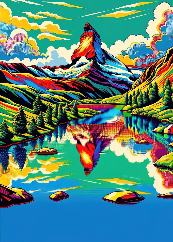 Vibrant Matterhorn Vista