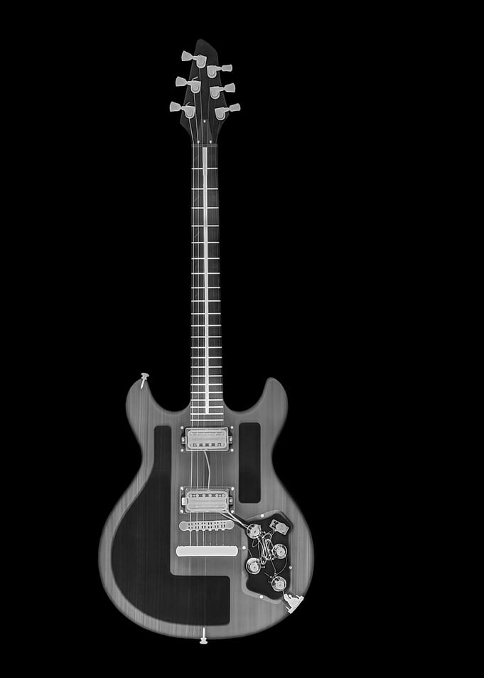 X ray of Electric Guitar