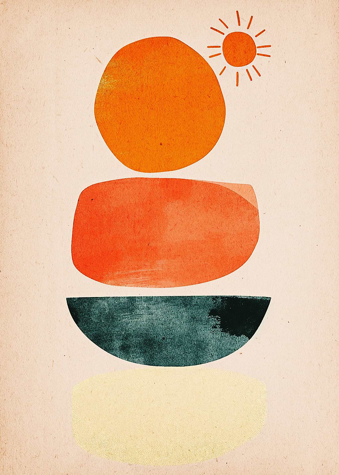 Boho abstract Minimal art