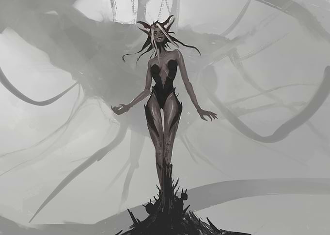 Crazy dark girl