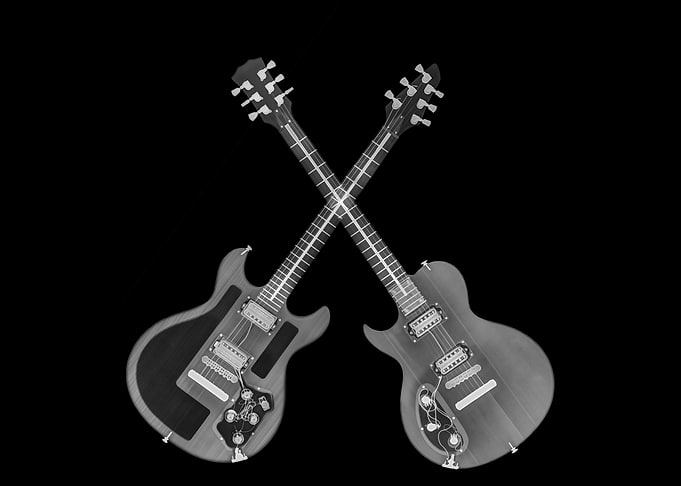 X ray of Electric Guitar