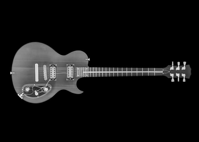 X ray of Electric Guitar