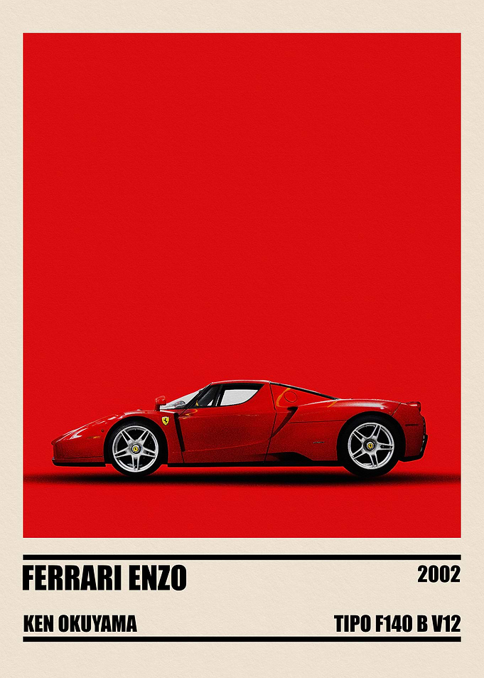 Ferrari Enzo Minimalist