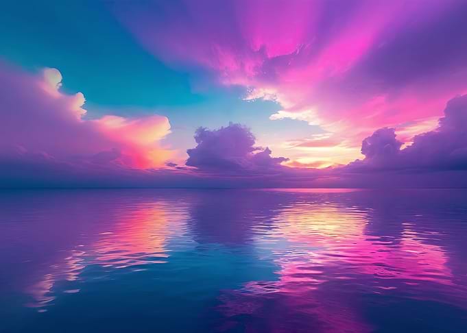 neon seascape