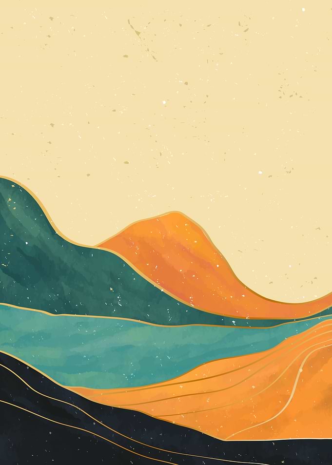 Abstract Mountain art