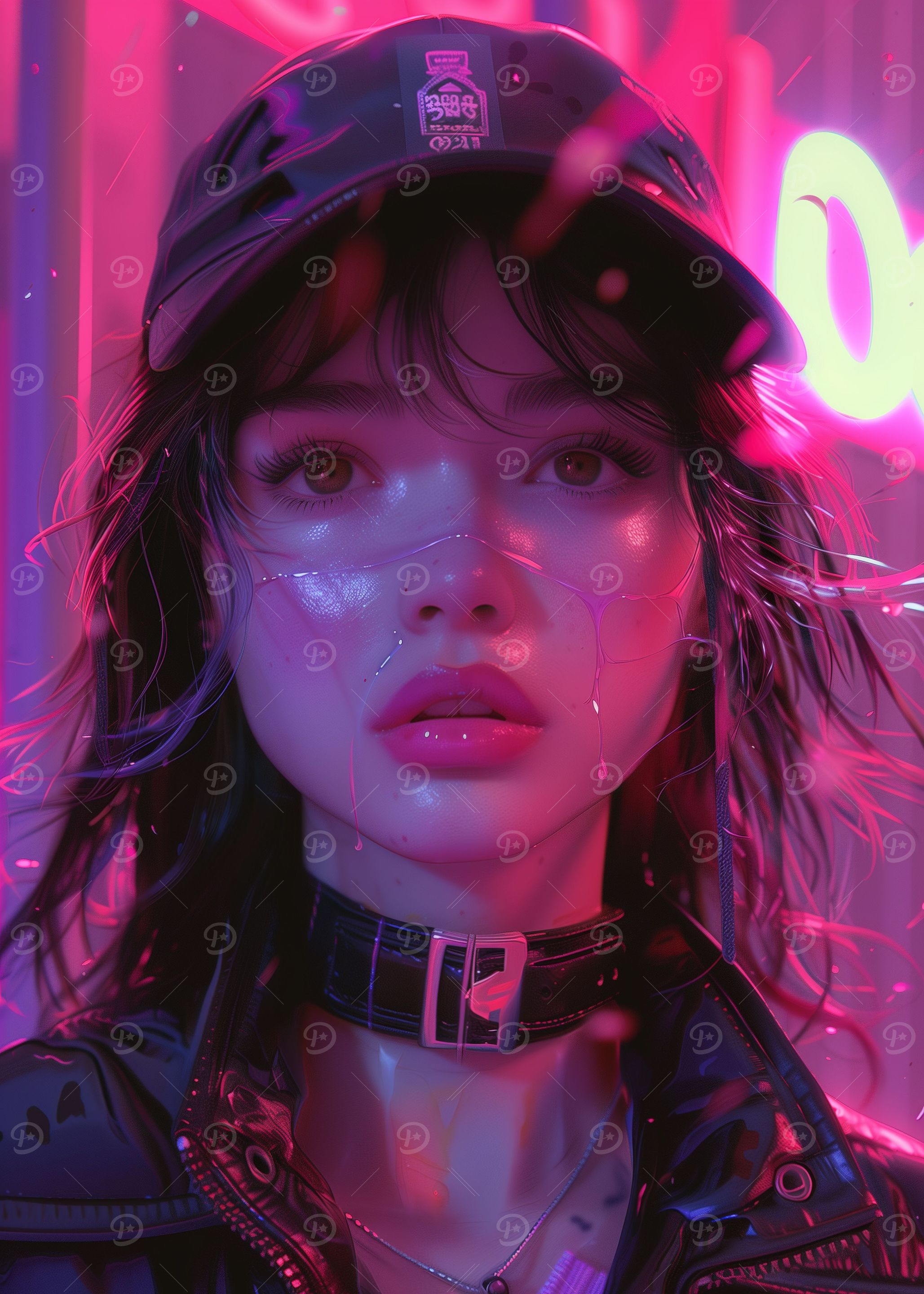 Cyberpunk Police Woman