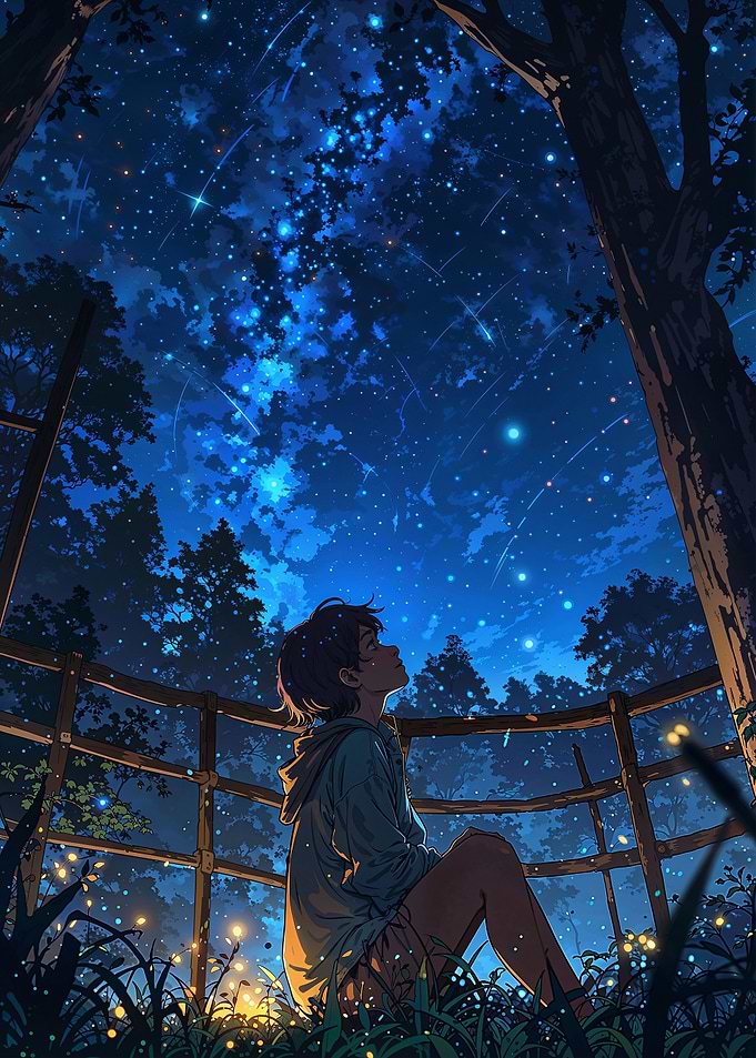 Starry Night Contemplation