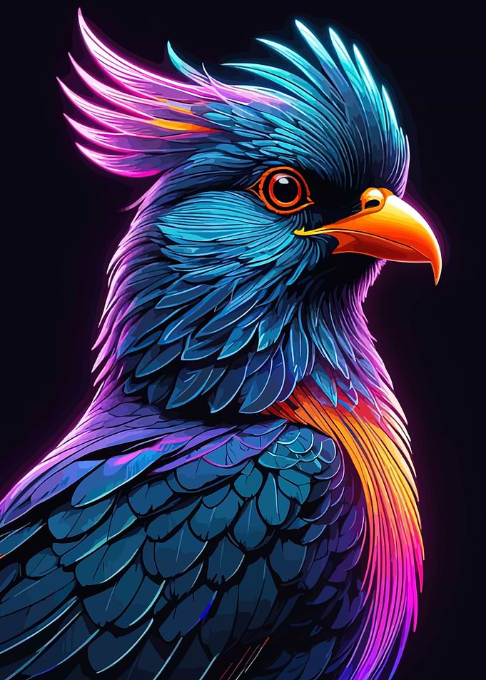 A Half face Bird
