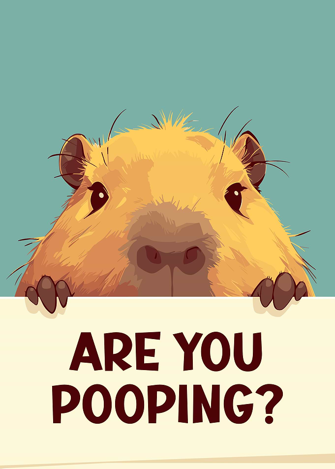 Capybara Are you pooping