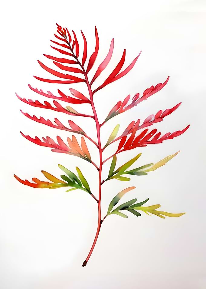 Red and Green Leaves