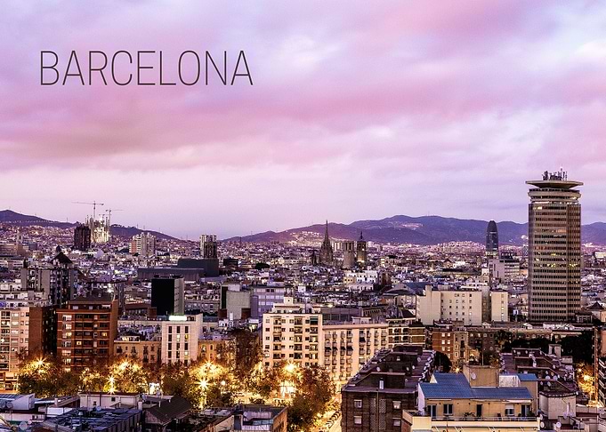 Barcelona Catalonia Sunset
