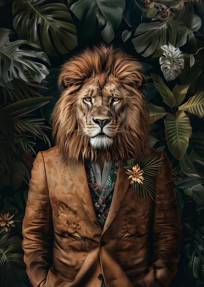 Majesty Lion Portrait