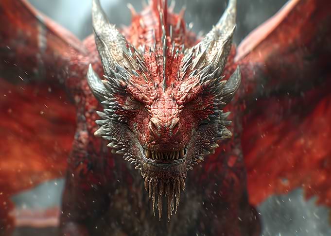 Furious Red Dragon