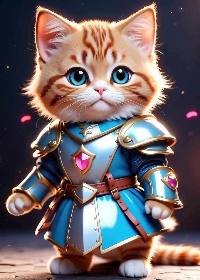 Cat Samurai Animal