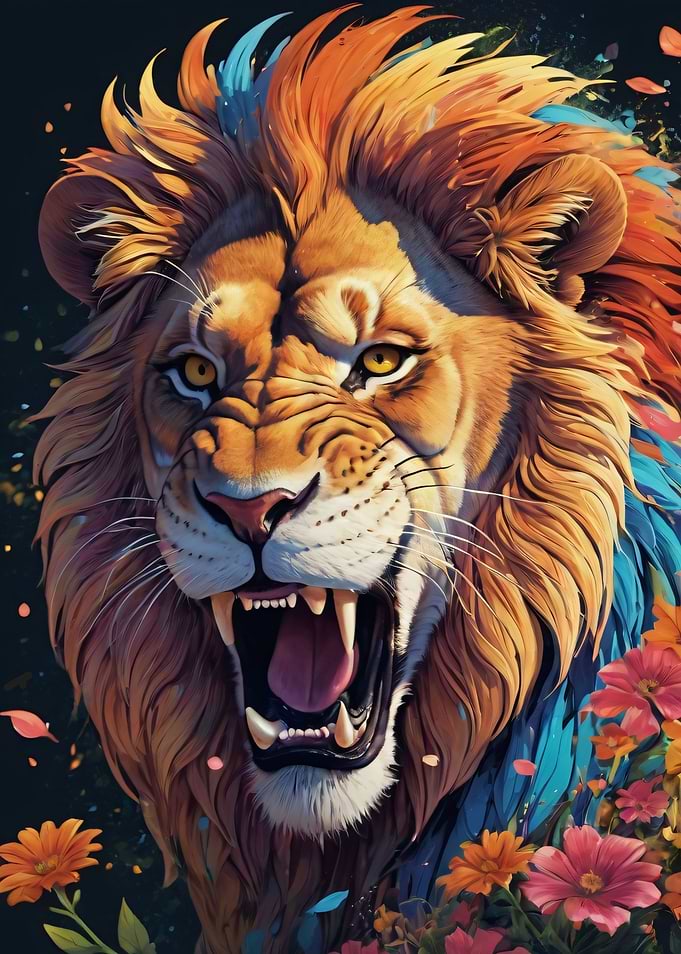 Roaring lion