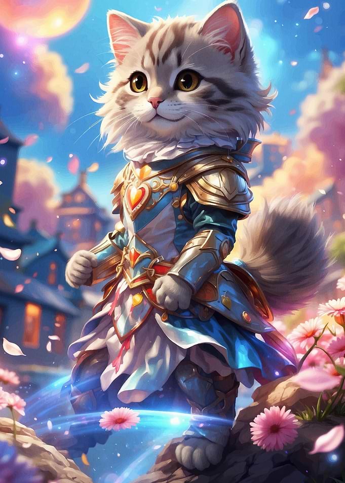 Cat Samurai Animal