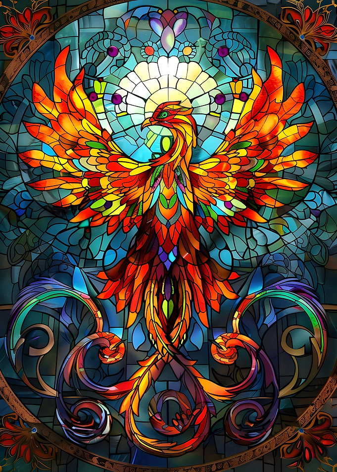 Phoenix Stained Glass