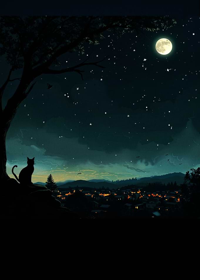 cat black moon