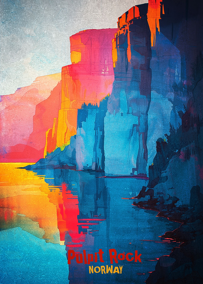 Pulpit Rock Art Poster