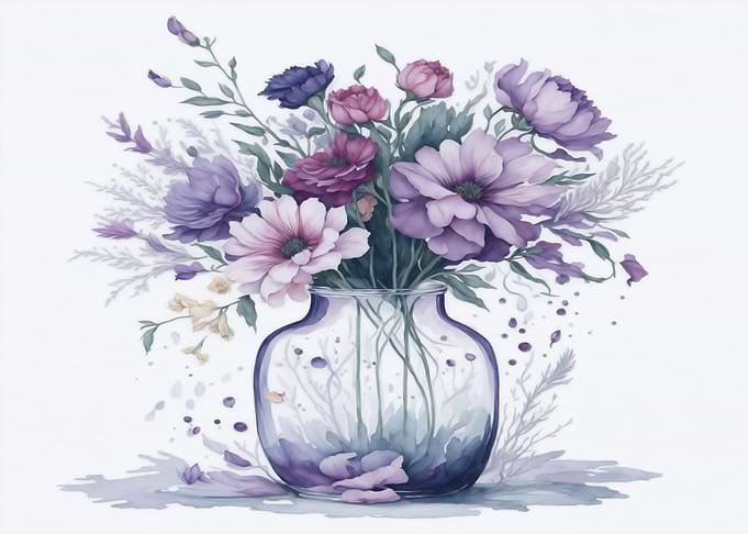 Art flower vase