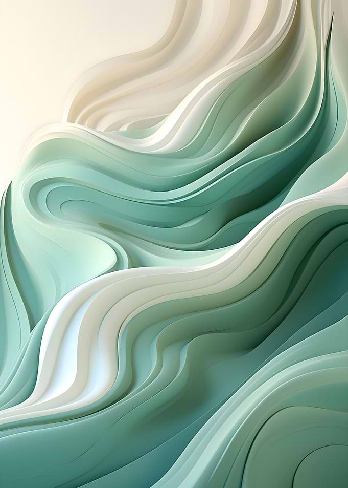 Green Fluid Patterns