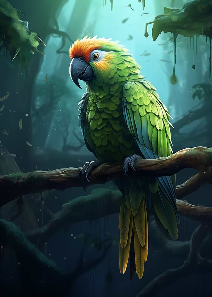 Parrot in the Jungle