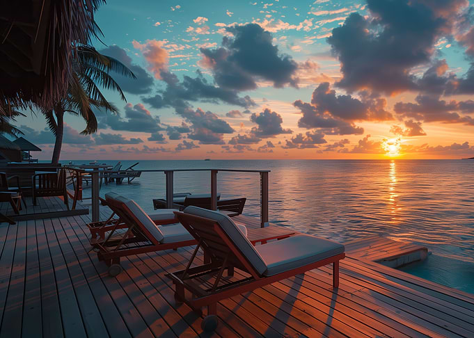 Oceanic Sunset Calm
