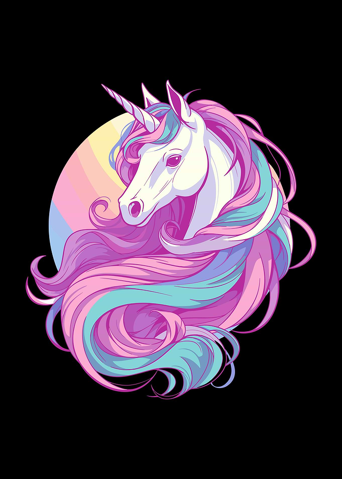 Mystical Sunset Unicorn