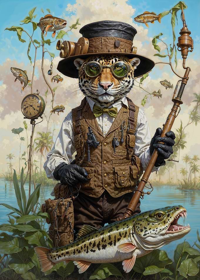 Chill Jaguar Gone Fishing
