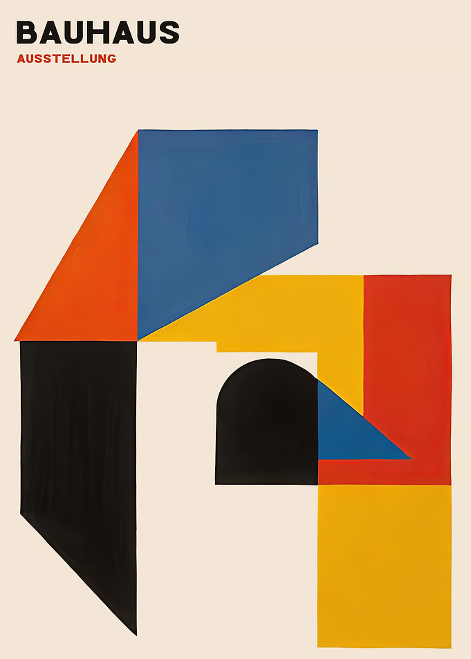 Bauhaus Ausstellung Poster