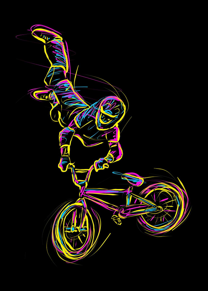 cycles scribbled