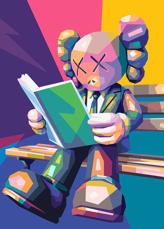 Reading the newspaper