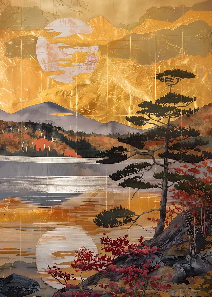 Golden Glow of Fuji