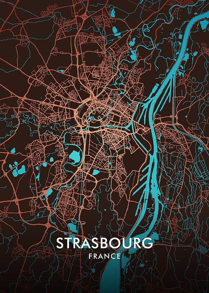 Strasbourg City Map
