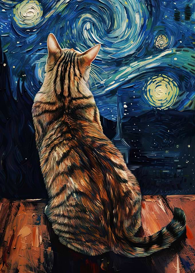 cat vangogh