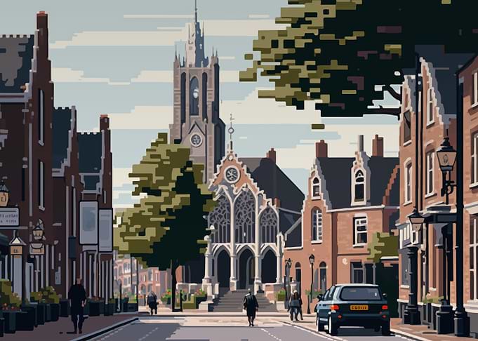Amersfoort City Pixel Art