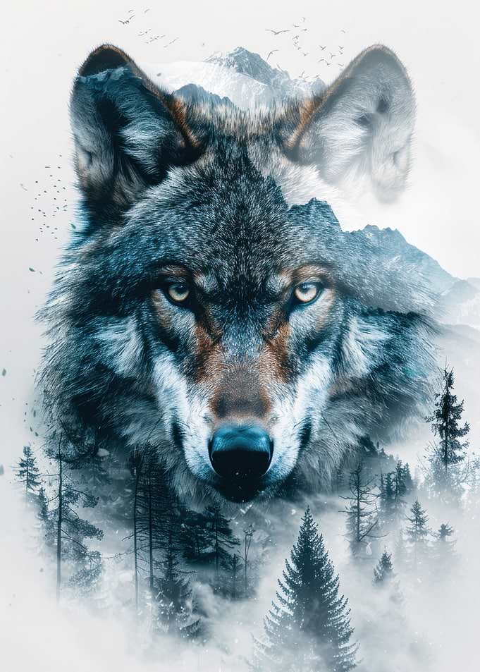 Wolf portrait
