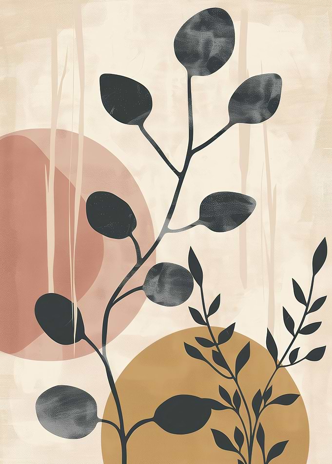 Abstract Botanical Floral