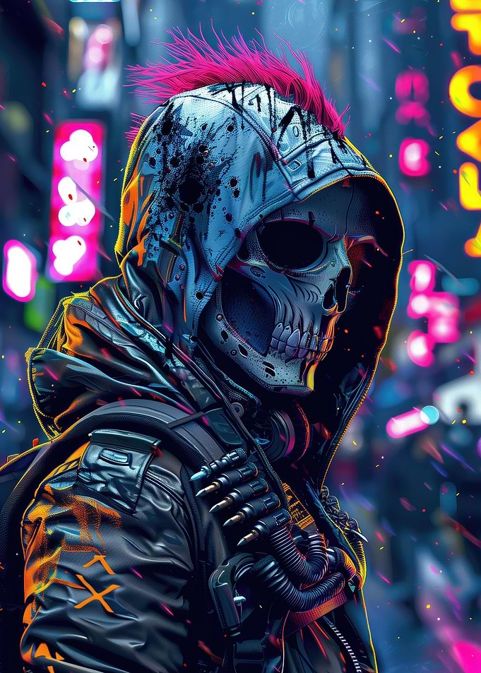 Cyberpunk Skeleton