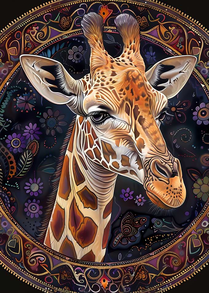 Mandala Giraffe