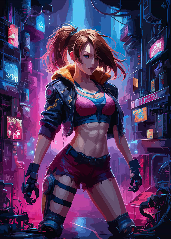 cyberpunk game art