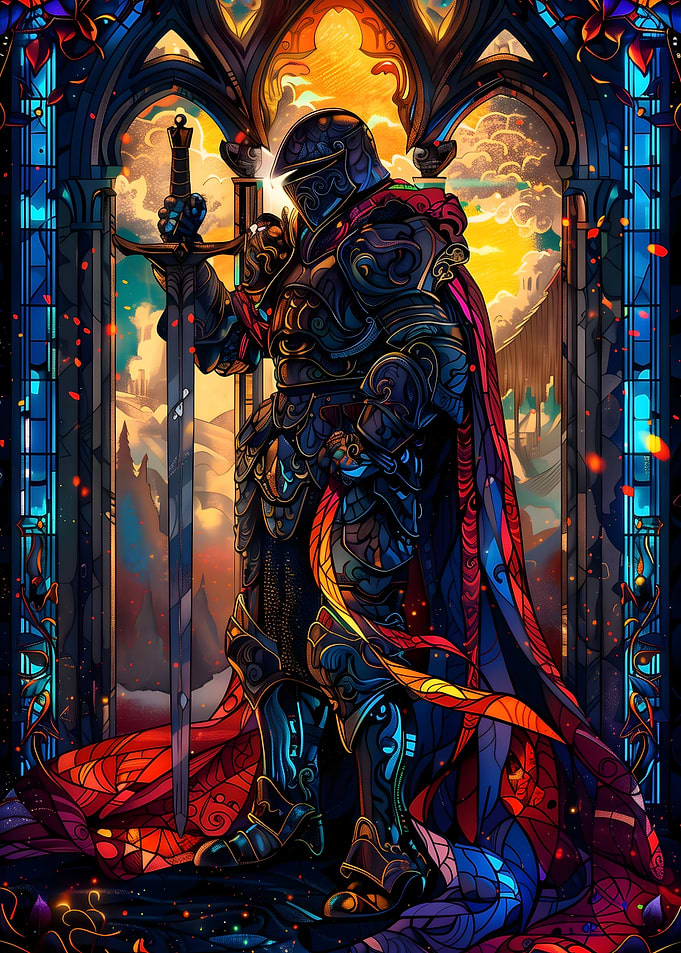 Knight Paladin Stained
