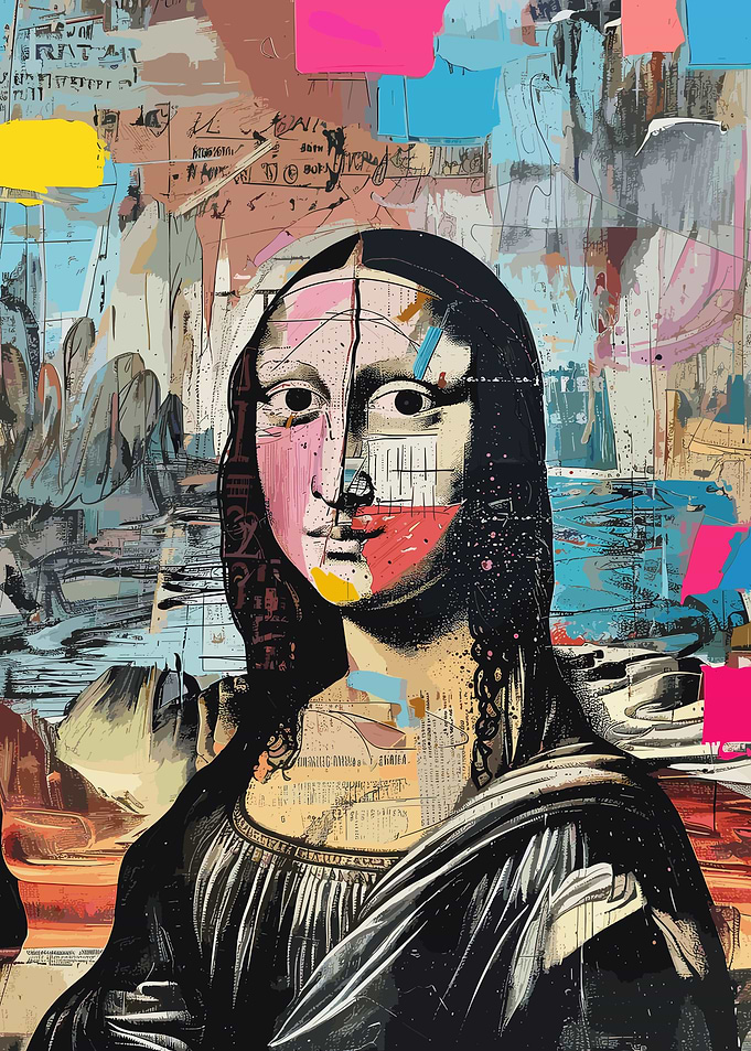 Mona Lisa Basquiat Style