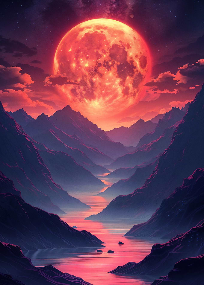Sunset Mountain Landscape