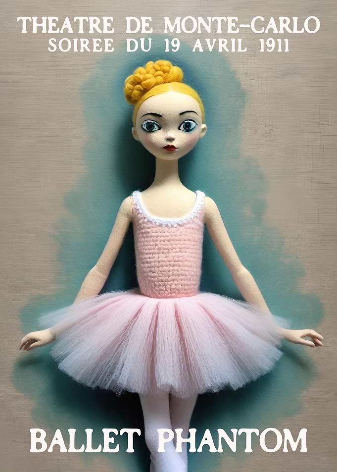 BALLET PHANTOM Retro Print