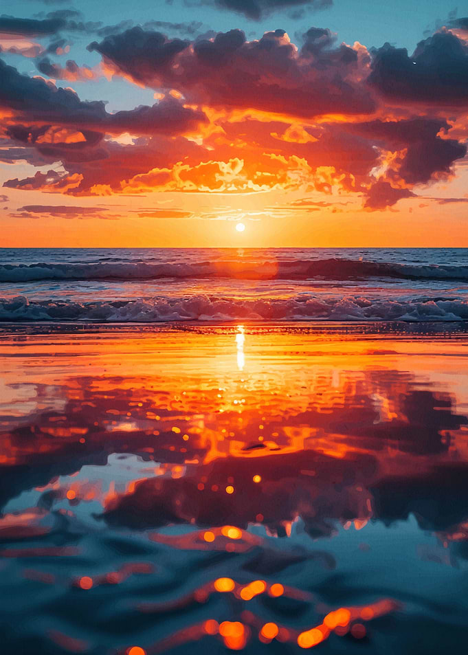 Beach Sunset Nature