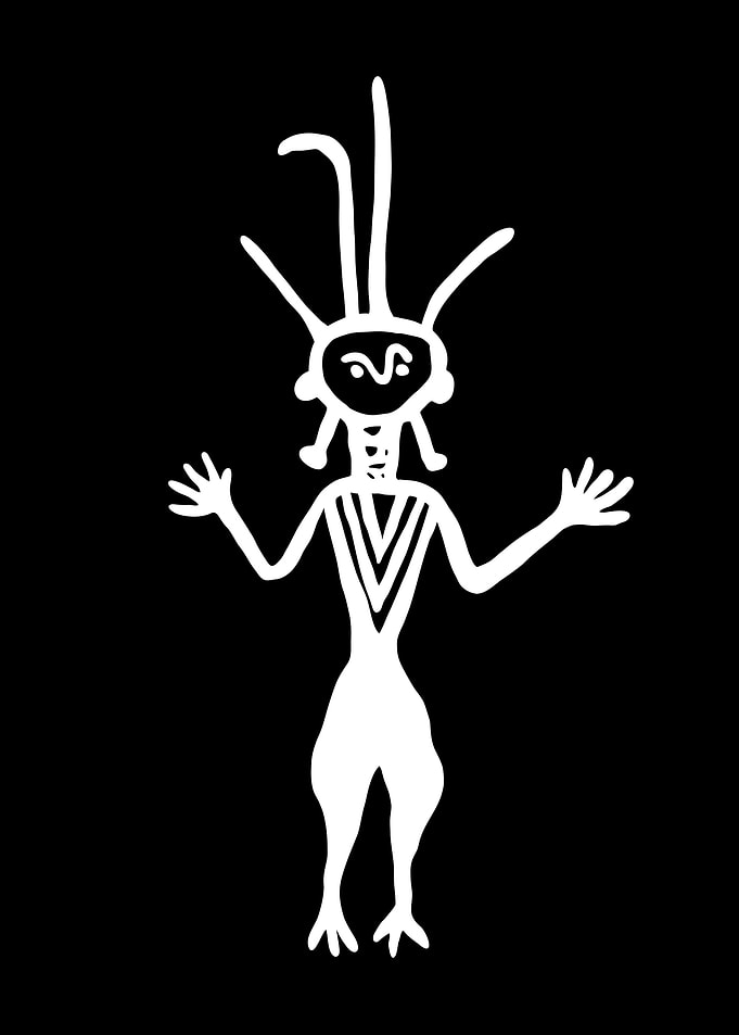 ancient idol petroglyph