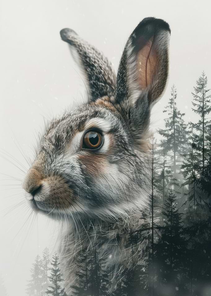 Hare portrait