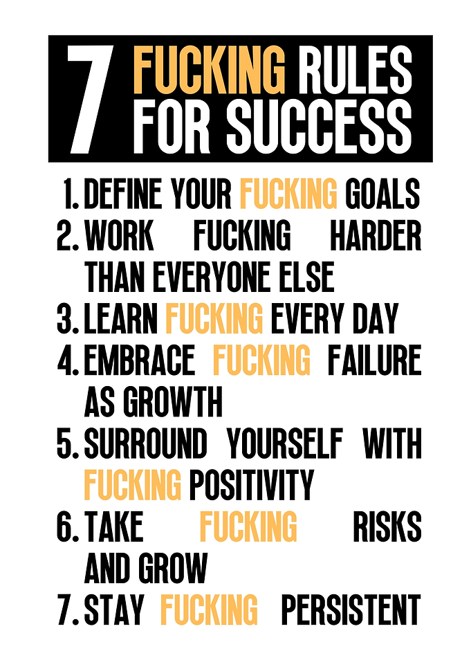 7 Rules For Success