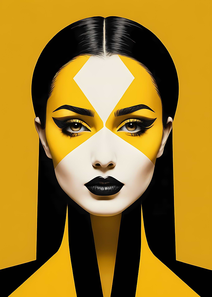 Pop Art Woman Portrait